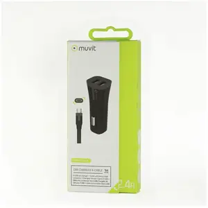 Muvit 2 Usb Ports Micro Usb Cable Pack 1m 4a Autoladegerät One Size günstig