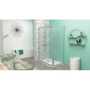 ONDEE ZEN   EKLA-Duschkabine   Schwenkbar   Chromausführung   120 x 185 cm günstig