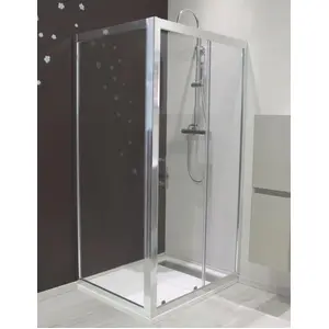 ONDEE ZEN   Seitenwand EKLA   Feste Rückwand   Chromausführung   90 x 185 cm günstig