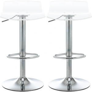 HOMCOM Set mit 2 zeitgenössischen Design-Barhockern, transparente Acry... günstig