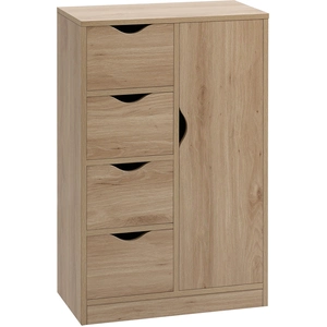Aosom HOMCOM Aufbewahrungsschrank Sideboard modern mit 1 Schrank und 4 Schub... günstig