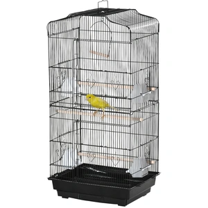 Pawhut Vogelkäfig Vogelvoliere mit Futtertrögen, Sitzstangen, herausne... günstig