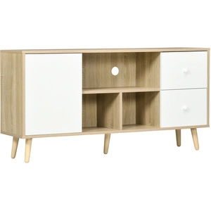 HOMCOM TV-Schrank Fernsehtisch für Fernseher bis zu 45 Zoll Massivholz... günstig