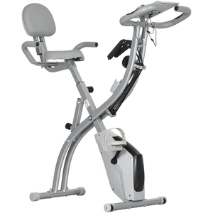 HOMCOM Faltbares Heimfahrrad, Trainingsfahrrad, Heimtrainer für Erwach...