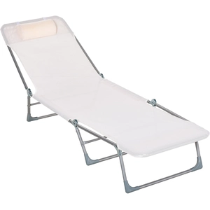 Outsunny Sonnenliege Gartenliege verstellbar klappbar mit Kissen und 5... günstig