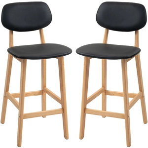 HOMCOM Set mit 2 Barhockern, moderne Barhocker, Küchenhocker mit Synth... günstig