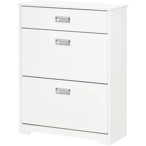 HOMCOM Schuhschrank mit 2 klappbaren Schubladen verstellbares Regal + ... günstig