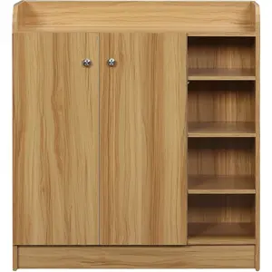 HOMCOM Schuhschrank für den Eingangsbereich - Schuhschrank mit 4 offen... günstig