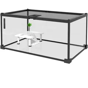 PawHut Reptilienbox Schildkröten Aquarium Terrarium Behausung Transpar... günstig