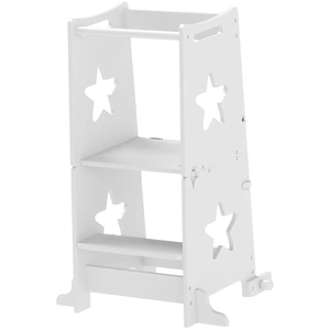 AIYAPLAY Kinder Lernturm Kinderstehtisch trapezförmiges Design 2 in 1 ... günstig