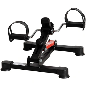 HOMCOM Mini Heimtrainer Pedalier Heimtrainer verstellbarer Widerstand LCD-Display Höhe und Breite einstellbar Arme Beine Training aus schwarzem Stahl Aosom günstig