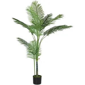 HOMCOM Künstliche Zimmerpflanze 150 cm, Areca-Palme Künstlicher Baum m... günstig