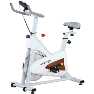 SPORTNOW Heimfahrrad, leises Standfahrrad mit einstellbarem Sitz und W...
