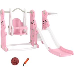 AIYAPLAY Rutsche und Schaukel für Kinder 4-in-1, Kleinkind-Spielplatz ... günstig