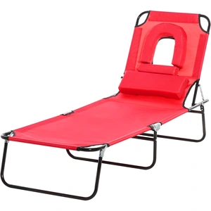Outsunny Sonnenliege klappbarer Strandliege 4-fach verstellbare Garten... günstig