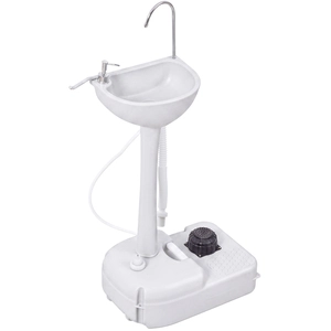 Outsunny Tragbare Handspüle für Garten & Camping 17L Wassertank mit Ha... günstig
