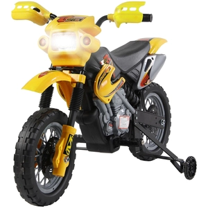 HOMCOM Elektro Motocross für Kinder 3 bis 6 Jahre 6 V Scheinwerfer Hup...