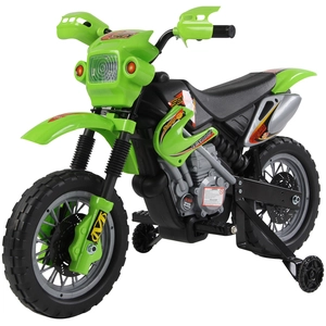 HOMCOM Elektromotorrad für Kinder 3 bis 6 Jahre 6 V Lichter Hupe Musik...