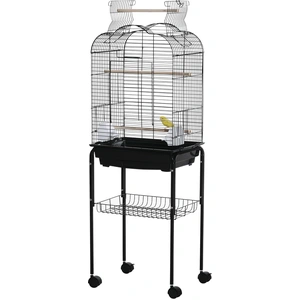 PawHut Vogelkäfig Voliere für Vögel auf Rollen mit aufklappbarem Dach ... günstig
