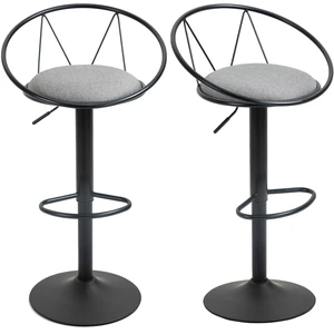 HOMCOM Set mit 2 Barhockern im neo-retro Design, höhenverstellbar und ... günstig