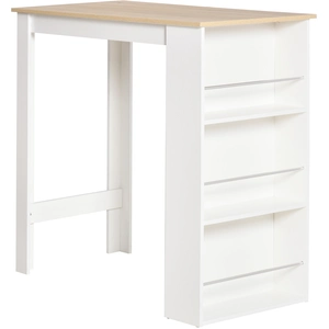 HOMCOM Bartisch hoher Küchentisch Stehtisch - Maße 112L x 57B x 106H c... günstig