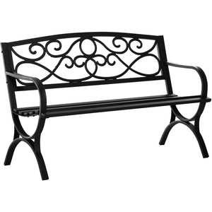 Outsunny Gartenbank 2-Sitzer Gartenbank im Freien Terrasse Patio mit g... günstig
