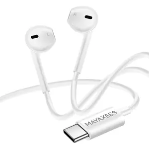 Mayaxess, USB-C Kopfhörer mit Mikrofon für iPhone 17, Weiß