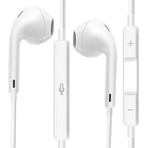 Mayaxess, USB-C Kabelkopfhörer mit Mikro für Galaxy S25, Weiß