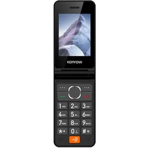 Konrow Senior Flip (4G - 2.8" - Mit Ladestation) Schwarz (2.80"), Tastenhandy, Schwarz günstig