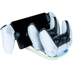 Nacon Gaming 3-in-1 Ladestation (PS5), Gaming Controller Zubehör, Weis...