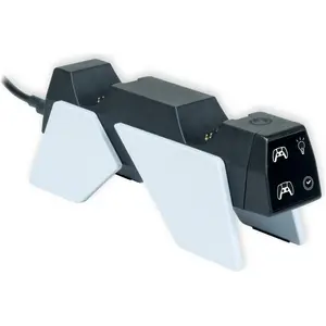 NACON Dual Charger V4, PlayStation 5, Ladestation, Schwarz, Weiß, USB,...