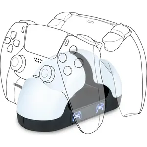 Bigben USB Dual-Charger V3 (PS5), Gaming Controller Zubehör, Weiss, Sc...