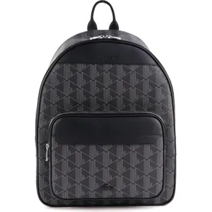 LACOSTE Laptoprucksack Rucksack mit Laptopfach Backpack Noir Gris schw...