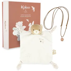 Kaloo Kuscheltier und Schnuller Geschenkset - Babyspielzeug Creme