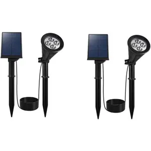 2-in-1-Solarstrahler zum Aufstellen oder Anbringen   LUMISKY   SPIKY A...
