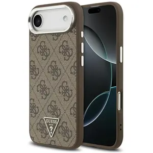 GUESS case passend für IPHONE 17 Air kompatibel mit MagSafe GUHMP17MP4TSRCMW (4G PolyurethanW/ Triangle Logo) silver brown günstig