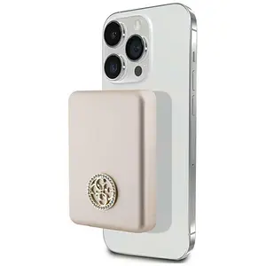 Guess Magsafe 4G Strassed Metal Logo Induktions-Powerbank 15 W 5000 Mah - Gold günstig