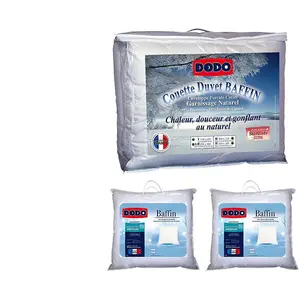 Dodo Sparset: Bettdecke 220 x 240 cm + 2 Kopfkissen 65 x 65 cm - Naturdaune... günstig