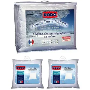 Dodo Sparset: Bettdecke 240 x 260 cm + 2 Kopfkissen 65 x 65 cm - Naturdaune... günstig