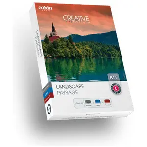 Cokin U300-06 Landscape Kit inkl. 3 Filter (96 mm, ND- / Grauverlauffilter, 96 mm), Objektivfilter, Blau, Transparent, Grau günstig