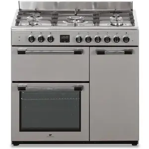 Continental Edison CECP903FIX Standherd 90 cm Edelstahl, 5 Gasbrenner,... günstig