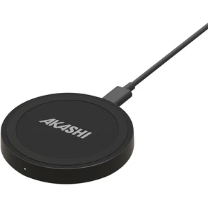 Akashi, Kabelloses 10W Qi-Ladegerät für Schnellladung im kompakten Design, Schwarz günstig