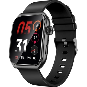 Akashi, Smartwatch 1,85" Touch Gesundheit 10 Tage, Schwarz
