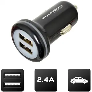 Altadif Akashi Turbo Cac Charge Rapide 2usb 2.4a Blanc, Auto Adapter, Schwarz günstig