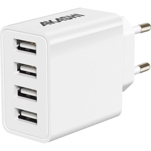 Altadif Akashi, Ladegerät 25W 4 USB Ports Schnellladen Kompakt, Weiß günstig