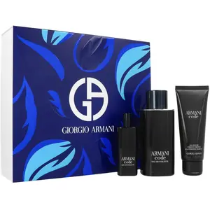 Armani Exchange, Beauty Geschenkset, Armani - Code for Men Gift set EDT 125 ml. shower gel 75 ml and miniature EDT 15 ml 125ml (Parfum Set)