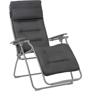 Lafuma Relaxsessel Futura XL, Be Comfort®, klappbarer Gartenstuhl, stufenlos verstellbar, 127 x 90 x 76 cm, Stahl / Polyester / PVC, dunkelgrau günstig