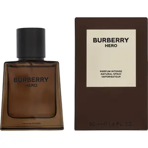 Burberry Hero Parfum Intense, Männer, 50 ml, Nicht nachfüllbare Flasche, Flüssiges Parfüm, Schwarzer Pfeffer, Leder