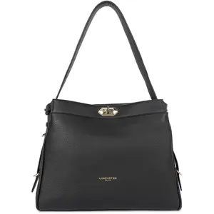 Lancaster Hobo-Tasche Mit Metallverschluss L Lady ROMY Schwarz günstig
