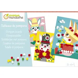 Kreativbox Pompon-Bilder Avenue Mandarine TU